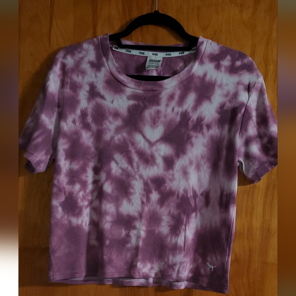 Victoria's Secret Pink Tie-Dye Women's Top Purple Shade Size Small